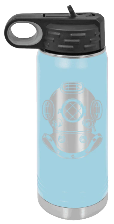 Dive Helment - 20oz Water Bottle Laser Engraved - Image 6