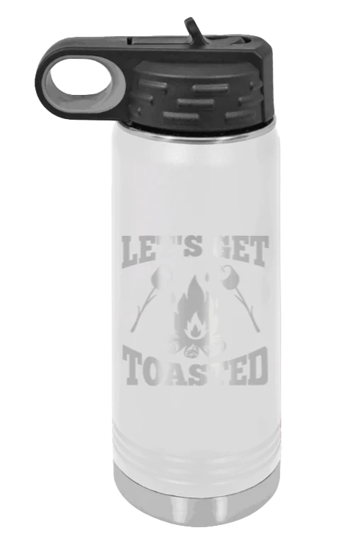 Let's Get Toasted - 20oz Water Bottle Laser Engraved - Image 16