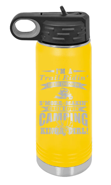 Trail Riding Camp Girl - 20oz Water Bottle Laser Engraved - Image 17
