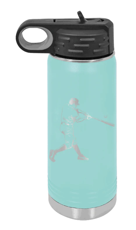 Baseball Player - 20oz Water Bottle Laser Engraved - Image 15