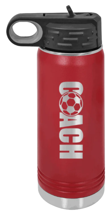 Soccer Coach - 20oz Water Bottle Laser Engraved - Image 8