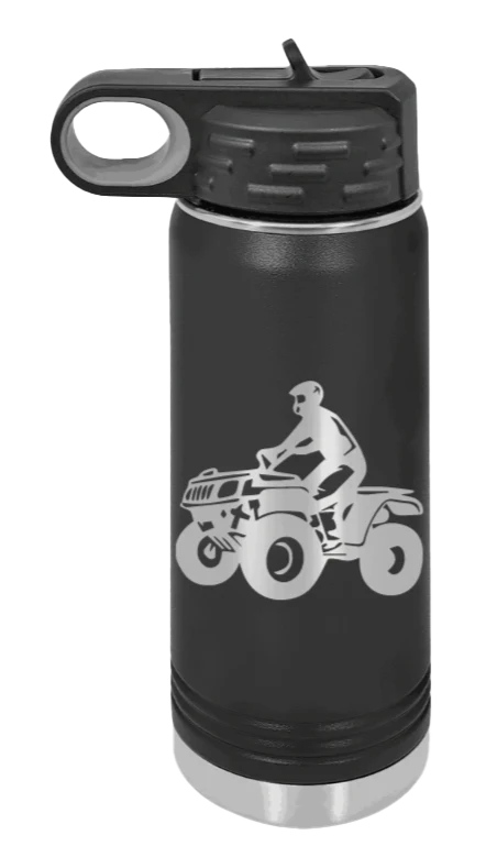 4-Wheeler - 20oz Water Bottle Laser Engraved