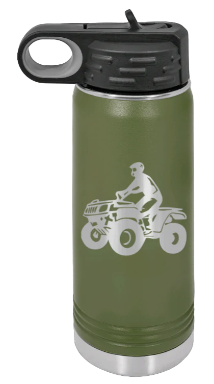 4-Wheeler - 20oz Water Bottle Laser Engraved - Image 10