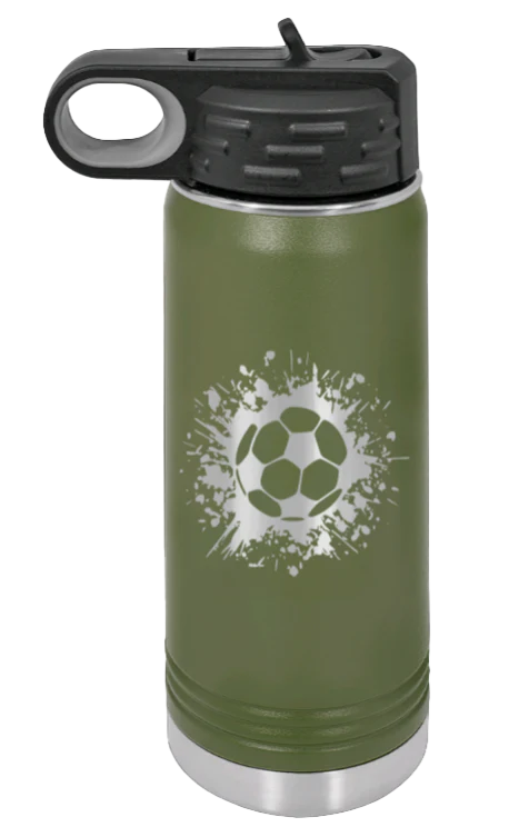Soccer - 20oz Water Bottle Laser Engraved - Image 10