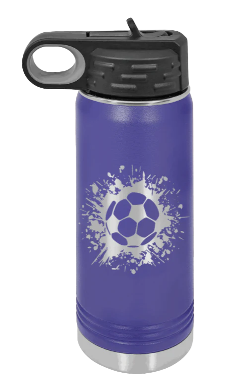 Soccer - 20oz Water Bottle Laser Engraved - Image 13