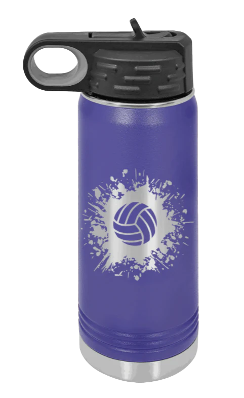 Volleyball - 20oz Water Bottle Laser Engraved - Image 13