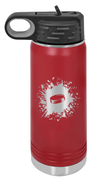 Hockey - 20oz Water Bottle Laser Engraved - Image 8