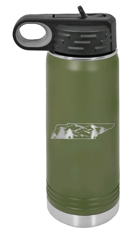 Tennessee Mountains - 20oz Water Bottle Laser Engraved - Image 10