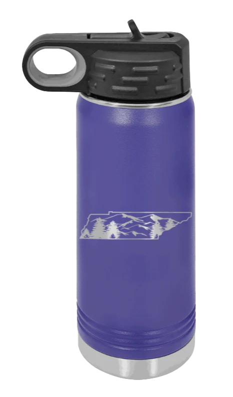 Tennessee Mountains - 20oz Water Bottle Laser Engraved - Image 13