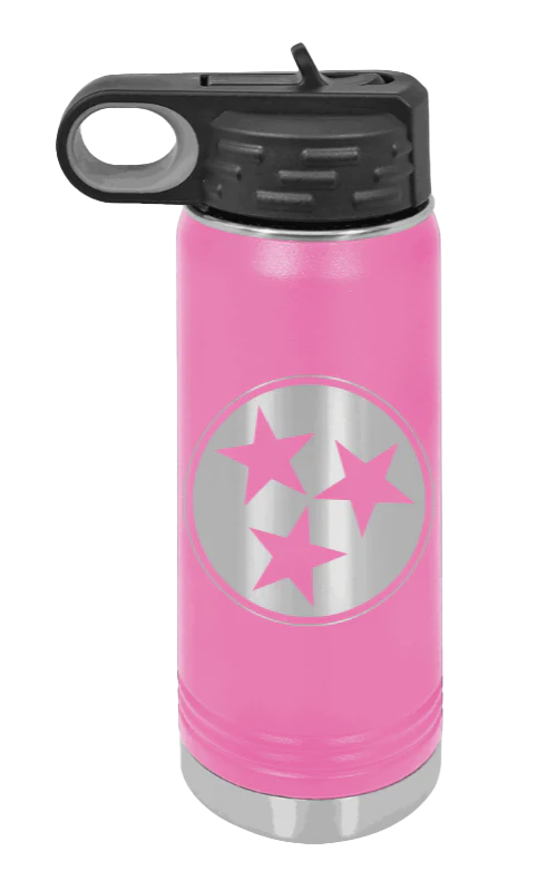 Tennessee Tristar - 20oz Water Bottle Laser Engraved - Image 12