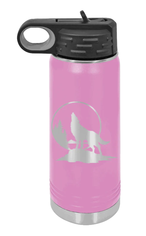 Wolf - 20oz Water Bottle Laser Engraved - Image 7