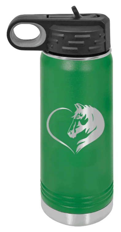 Horse Love - 20oz Water Bottle Laser Engraved - Image 5