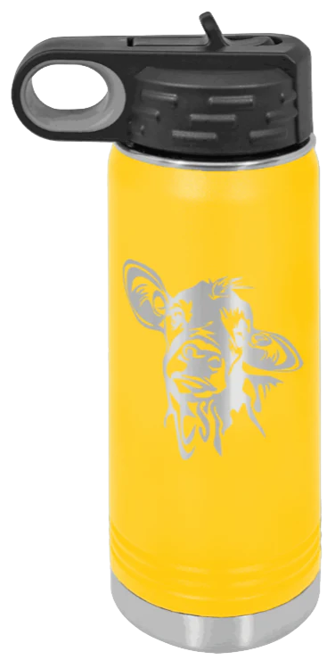Cow - 20oz Water Bottle Laser Engraved - Image 17