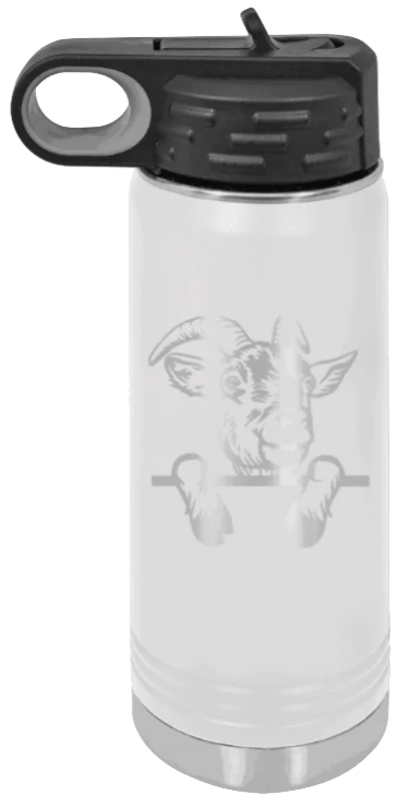 Goat - 20oz Water Bottle Laser Engraved - Image 16