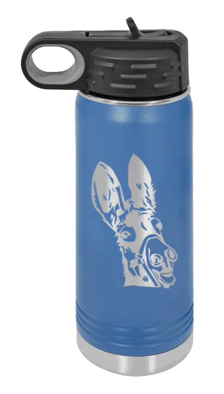 Donkey - 20oz Water Bottle Laser Engraved - Image 2