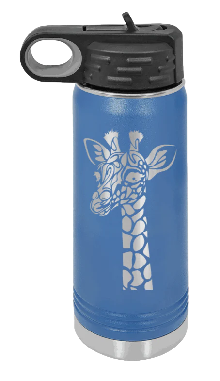 Giraffe - 20oz Water Bottle Laser Engraved - Image 2