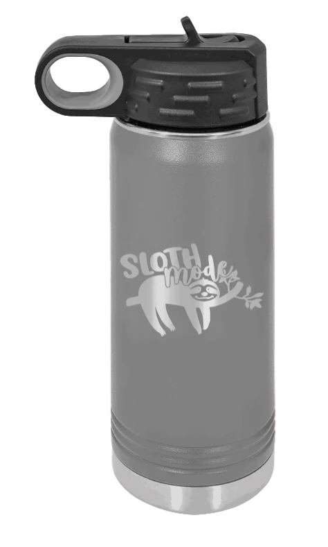 Sloth - 20oz Water Bottle Laser Engraved - Image 4
