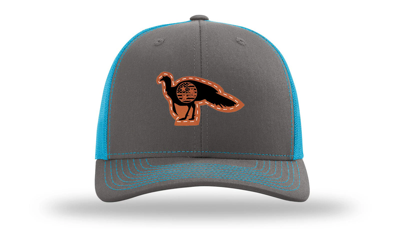 Tristar Flag Turkey Leather Patch Richardson 112 Hat - Image 6