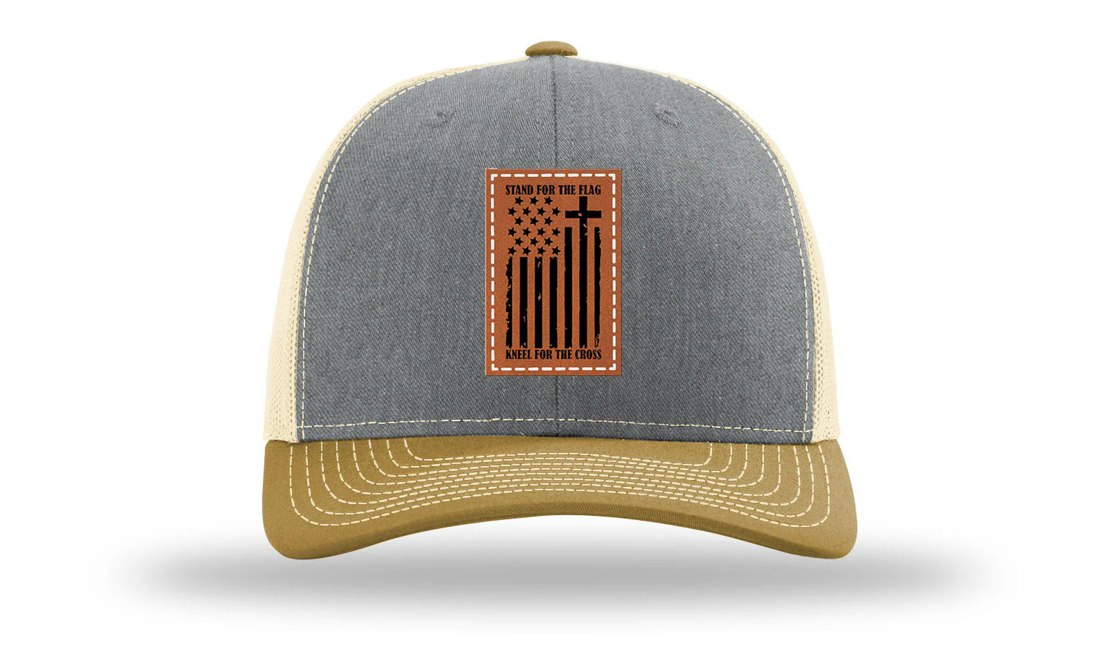 Stand For The Flag Leather Patch Richardson 112 Hat - Image 37