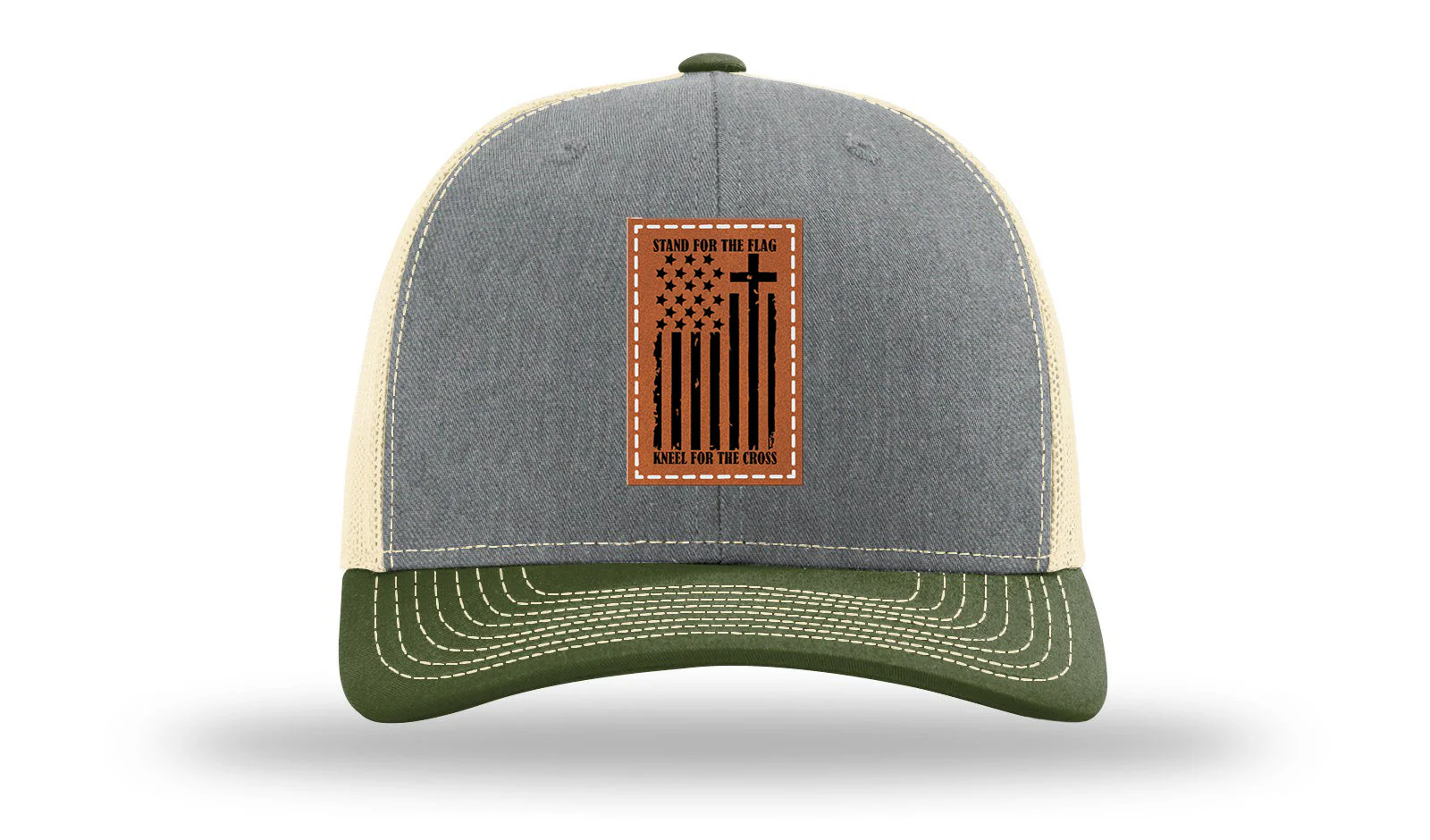 Stand For The Flag Leather Patch Richardson 112 Hat - Image 38