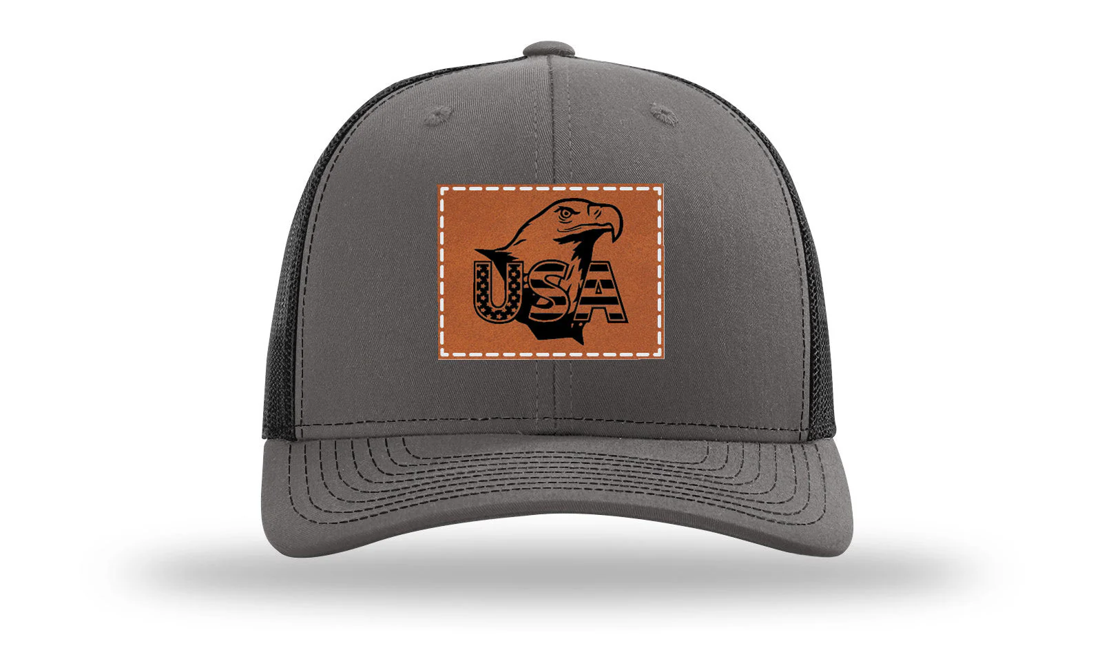 USA Eagle Leather Patch Richardson 112 Hat - Image 11