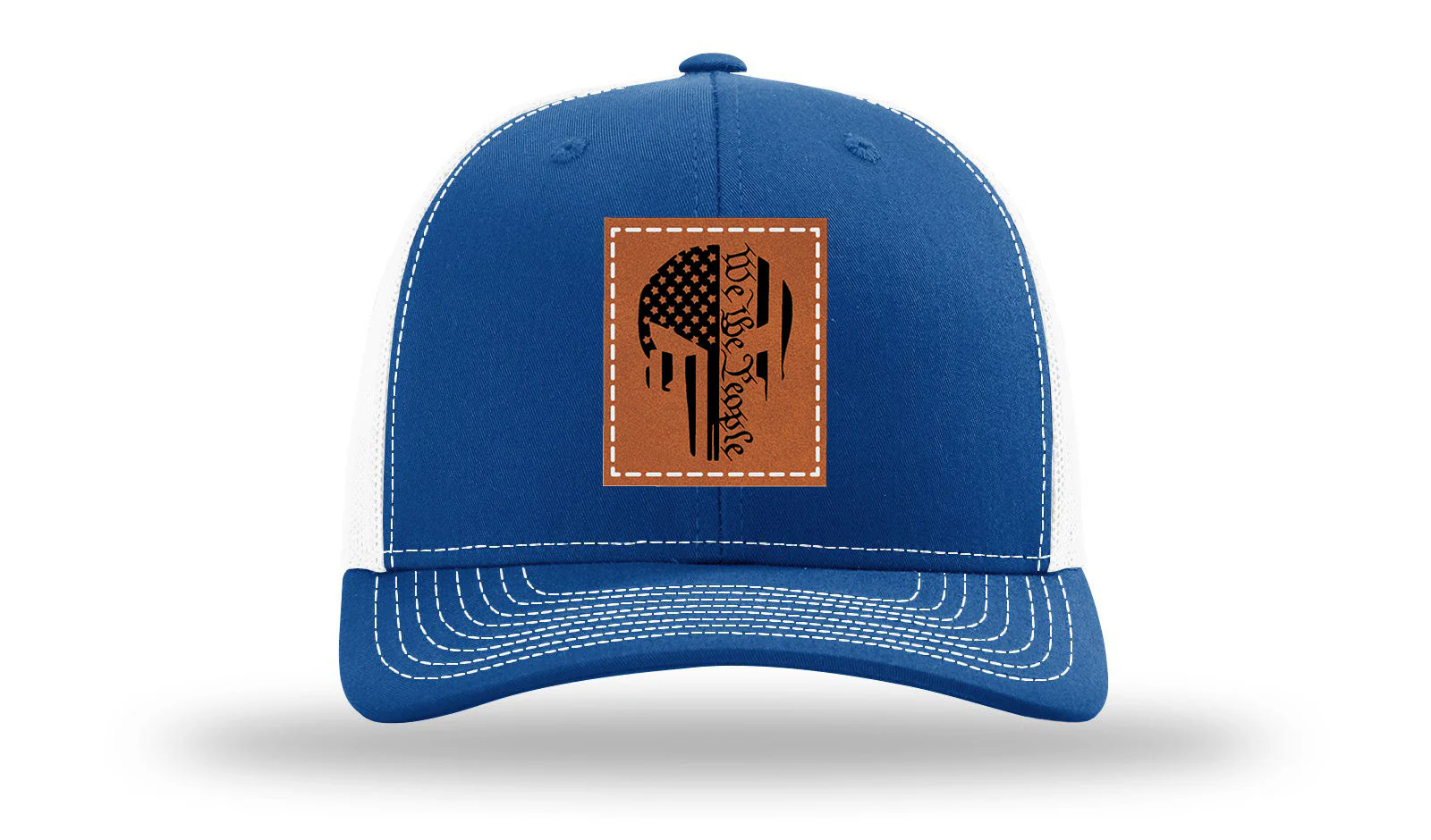 Punisher We The People Leather Patch Richardson 112 Hat - Image 32