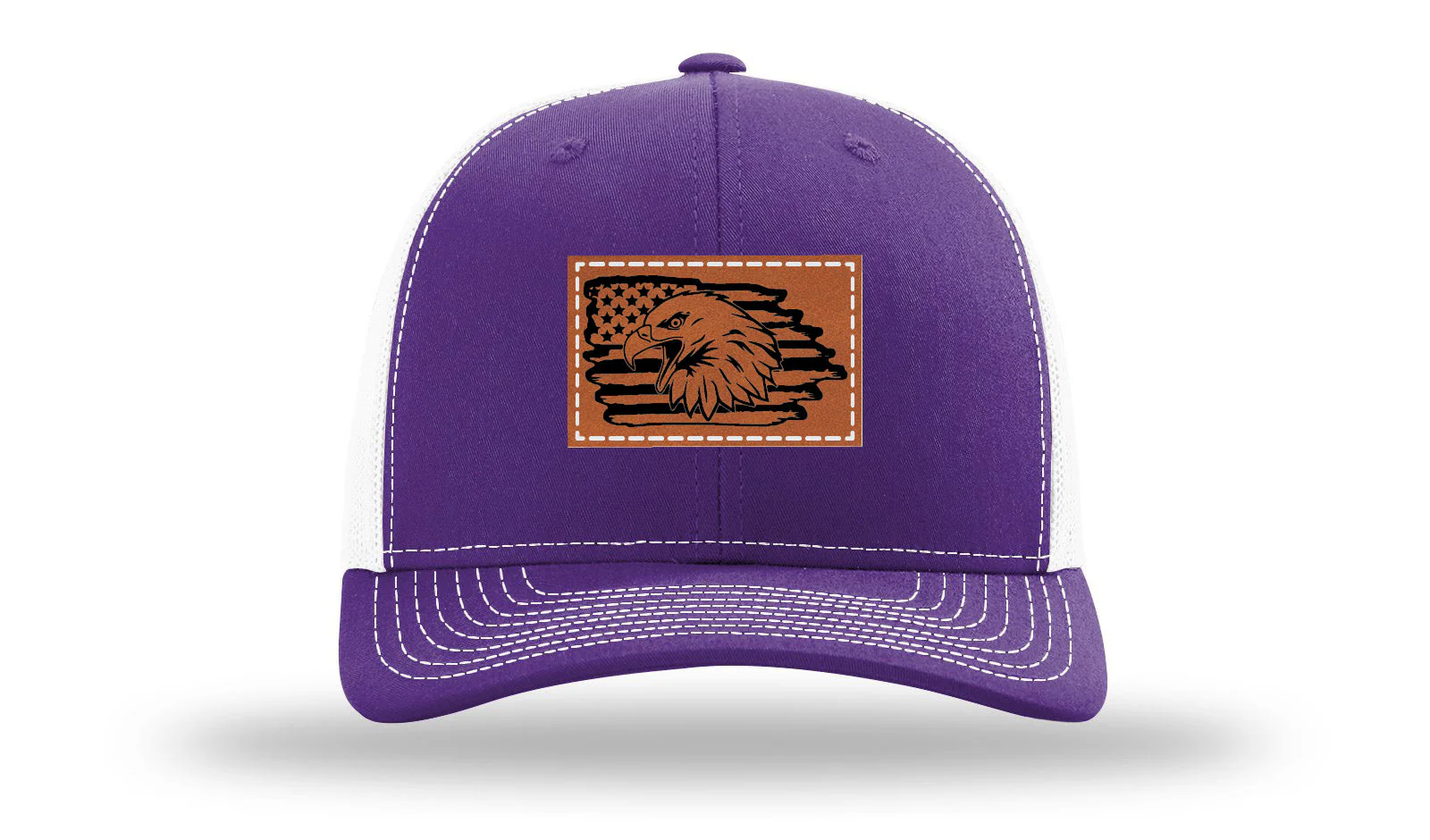 Eagle Flag Leather Patch Richardson 112 Hat - Image 30