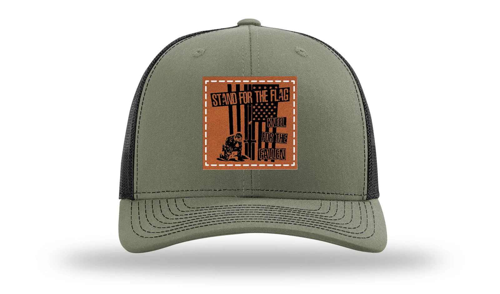 Stand For The Flag 2 Leather Patch Richardson 112 Hat - Image 25