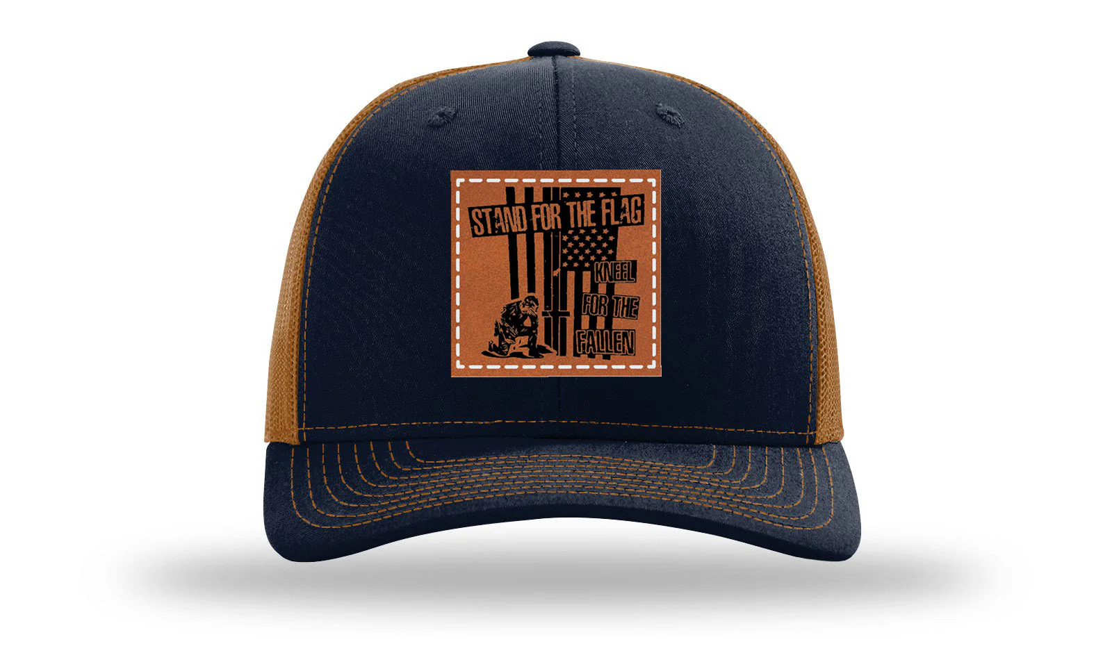 Stand For The Flag 2 Leather Patch Richardson 112 Hat - Image 26