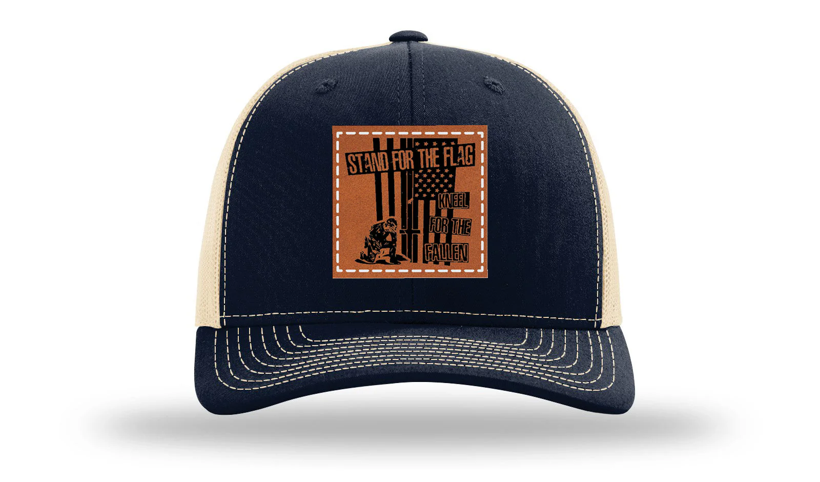 Stand For The Flag 2 Leather Patch Richardson 112 Hat - Image 27