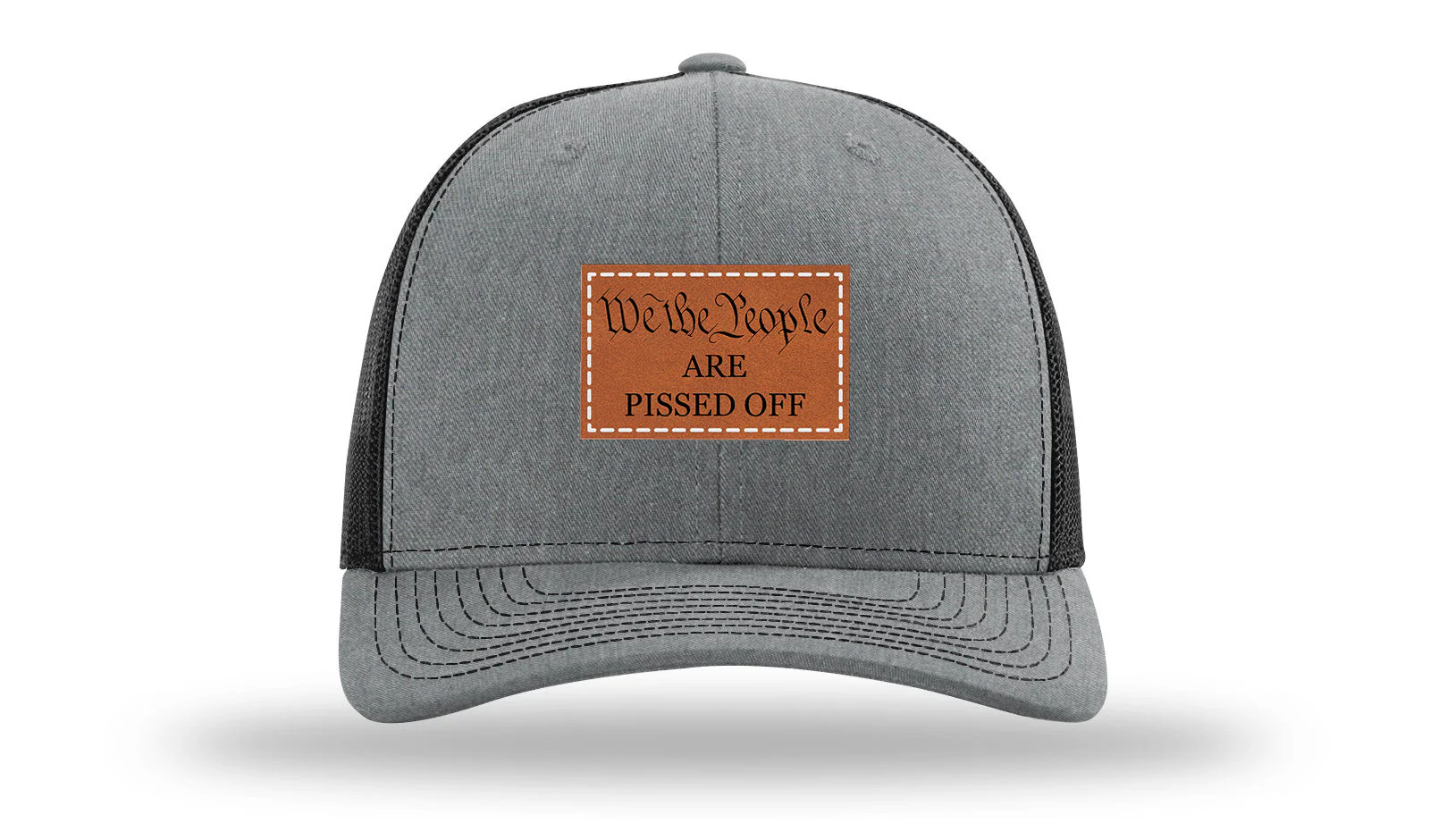 We The People Are Pissed Off Leather Patch Richardson 112 Hat - Image 20