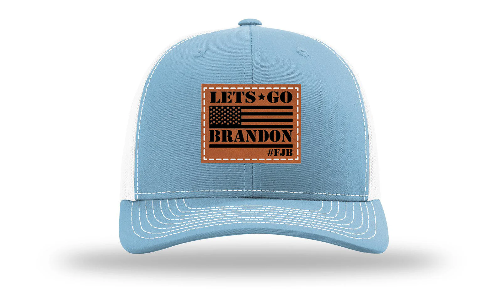 Let's Go Brandon #FJB Leather Patch Richardson 112 Hat - Image 19