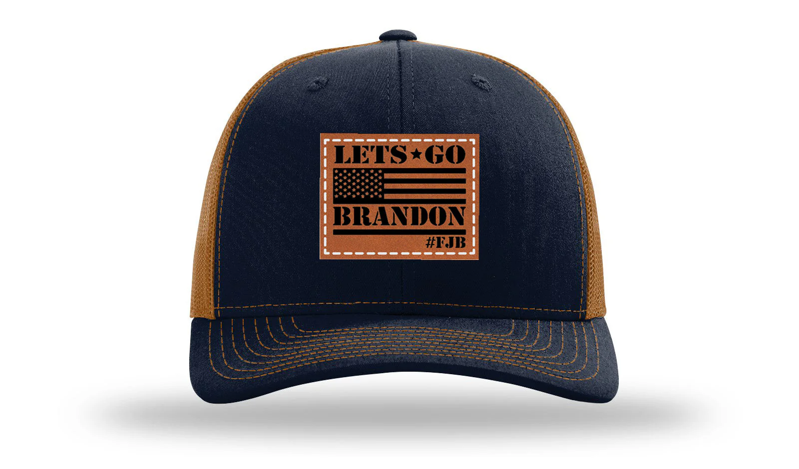 Let's Go Brandon #FJB Leather Patch Richardson 112 Hat - Image 26