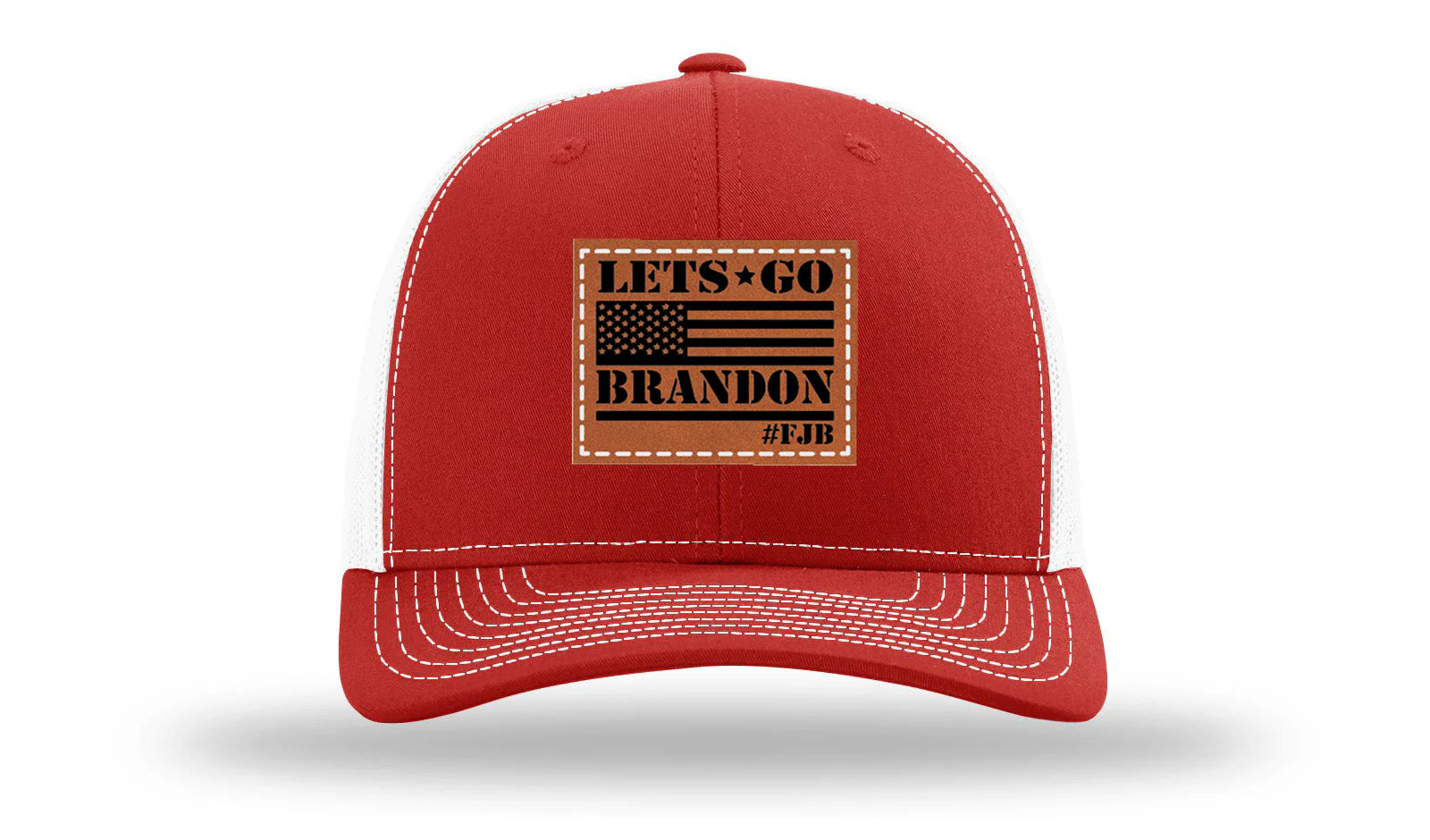Let's Go Brandon #FJB Leather Patch Richardson 112 Hat - Image 31