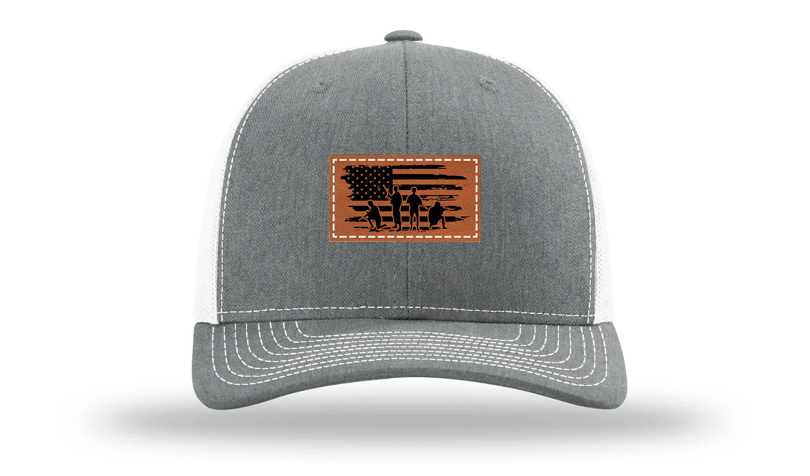 Vet Flag Leather Patch Richardson 112 Hat - Image 21