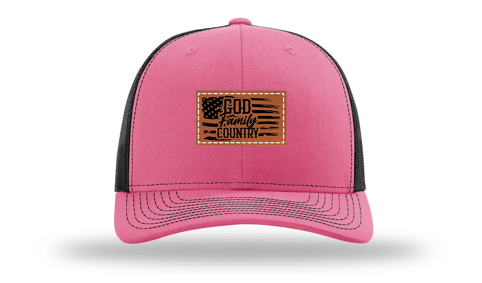 God Family Country Leather Patch Richardson 112 Hat - Image 22