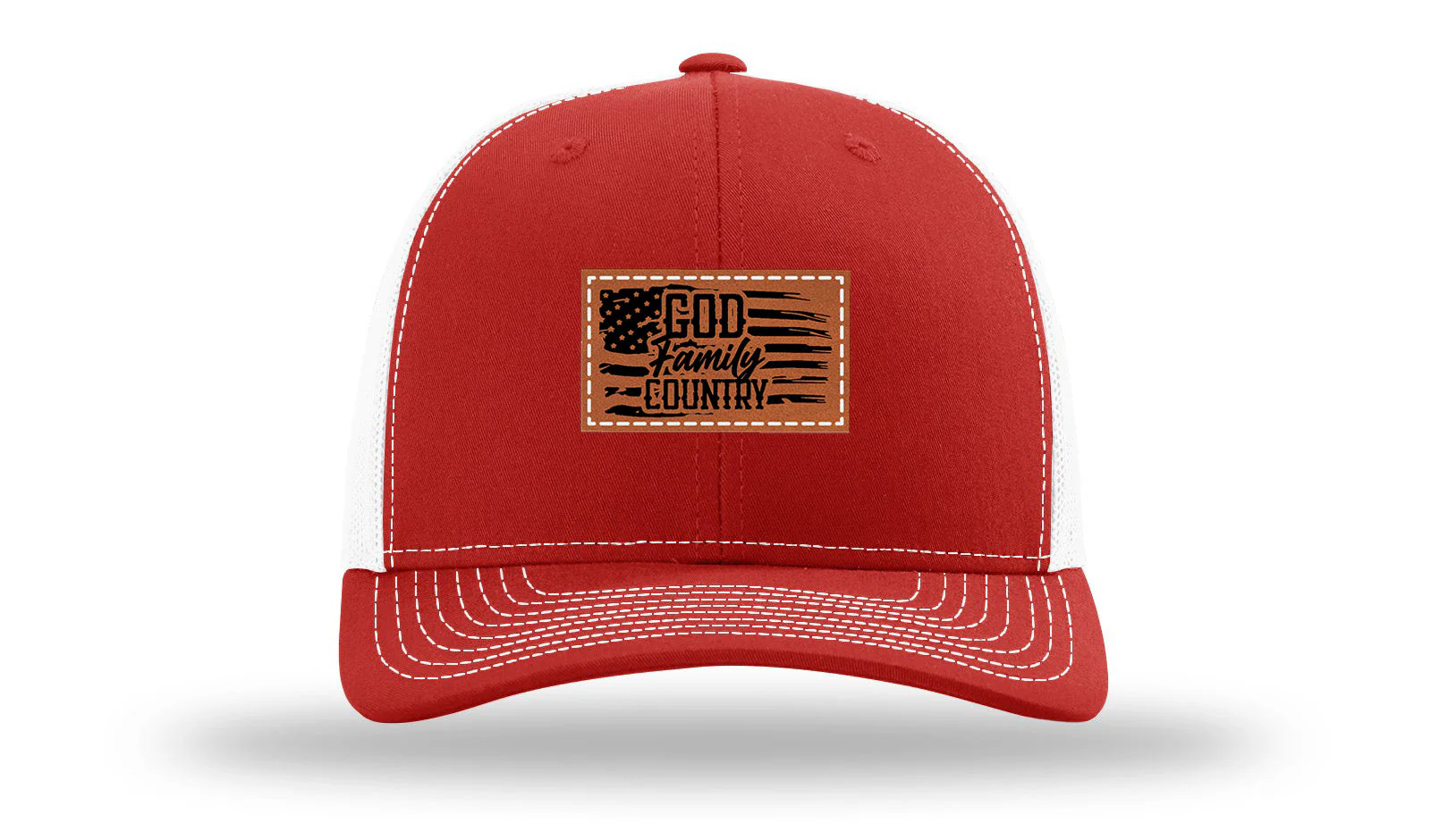 God Family Country Leather Patch Richardson 112 Hat - Image 31