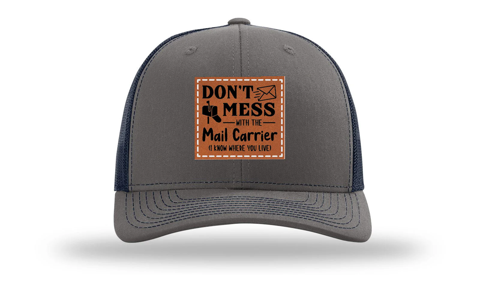 Mail Carrier Leather Patch Richardson 112 Hat - Image 13