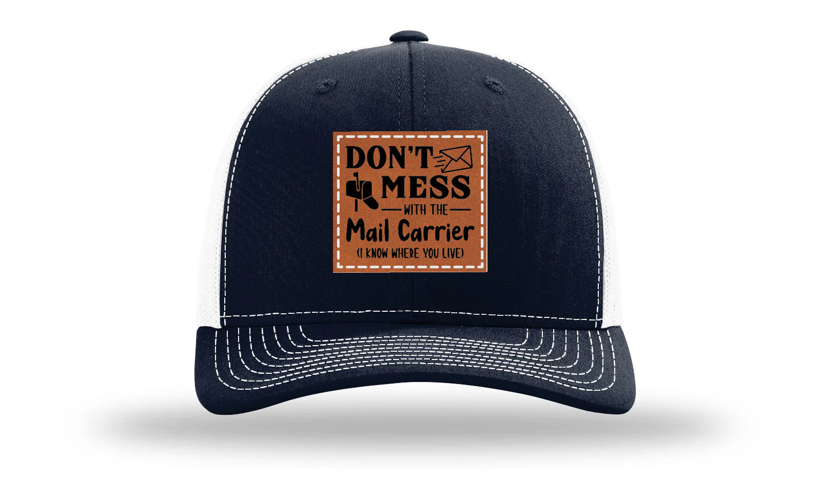 Mail Carrier Leather Patch Richardson 112 Hat - Image 29