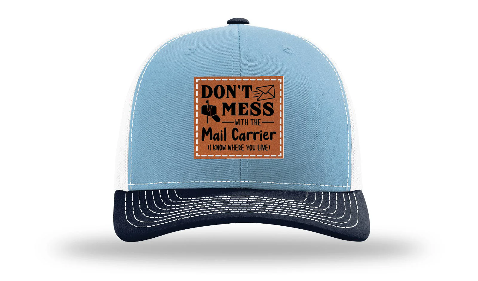 Mail Carrier Leather Patch Richardson 112 Hat - Image 34