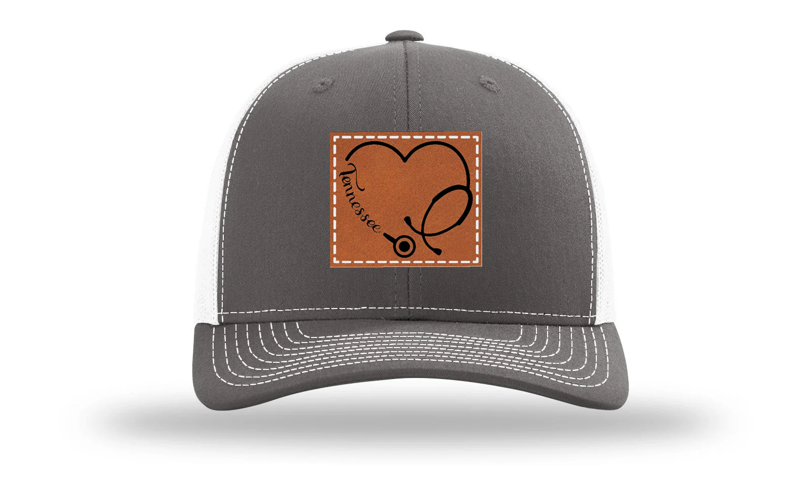 Tennessee Nurse Stethoscope Leather Patch Richardson 112 Hat - Image 16
