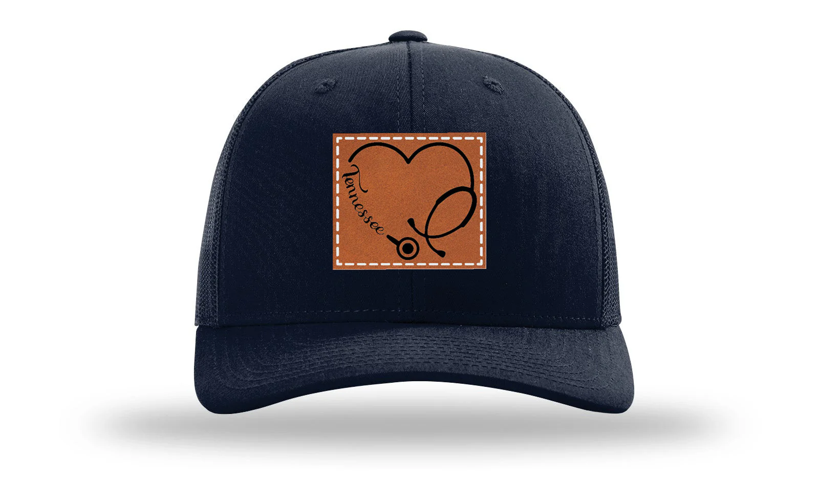 Tennessee Nurse Stethoscope Leather Patch Richardson 112 Hat - Image 4