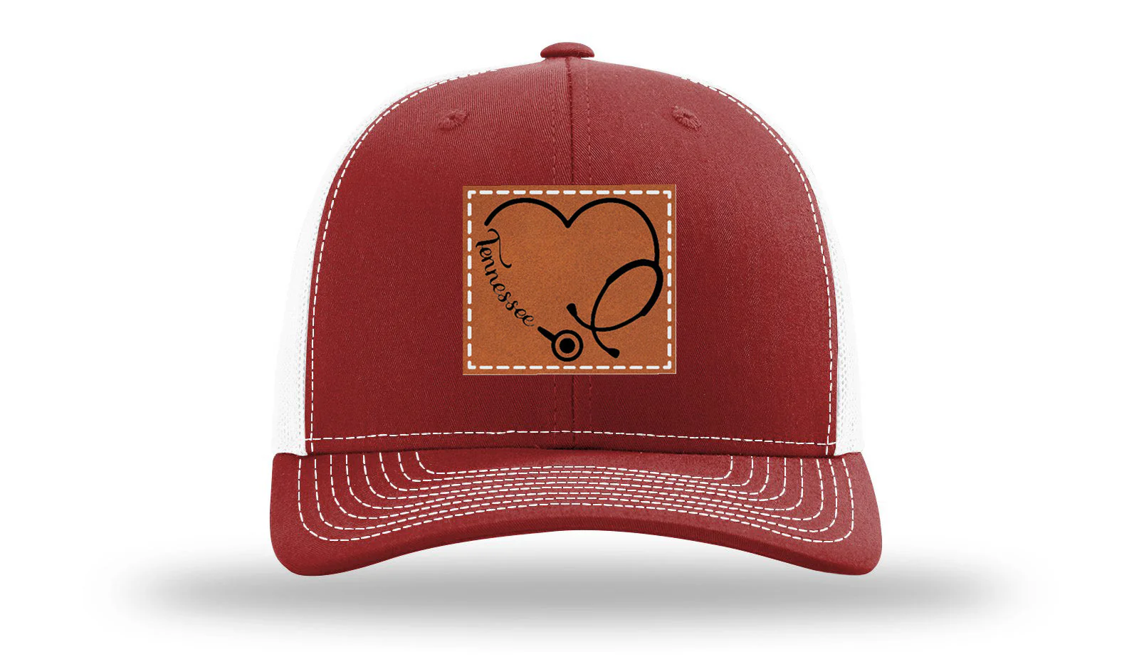 Tennessee Nurse Stethoscope Leather Patch Richardson 112 Hat - Image 9