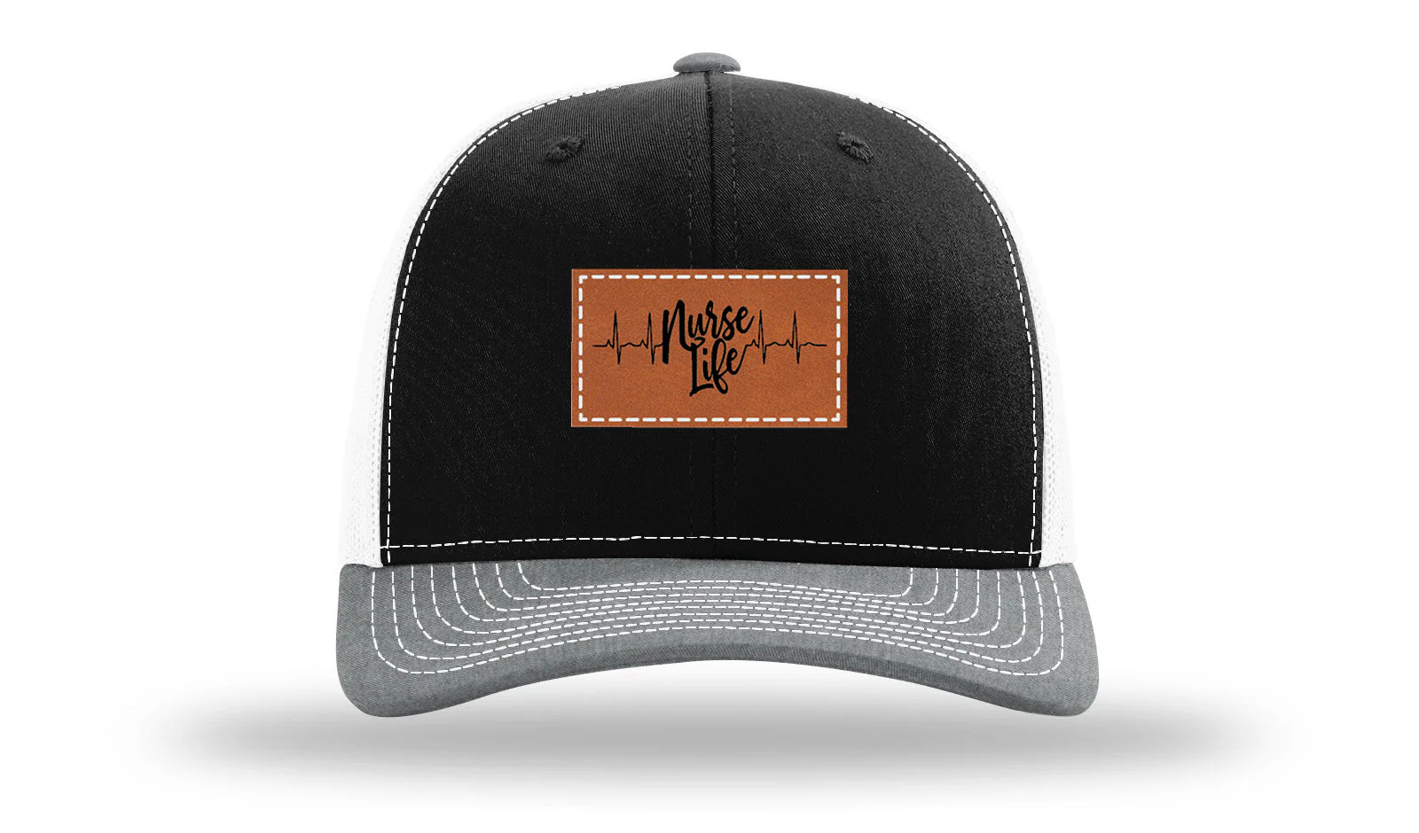 Nurse Life Leather Patch Richardson 112 Hat - Image 33