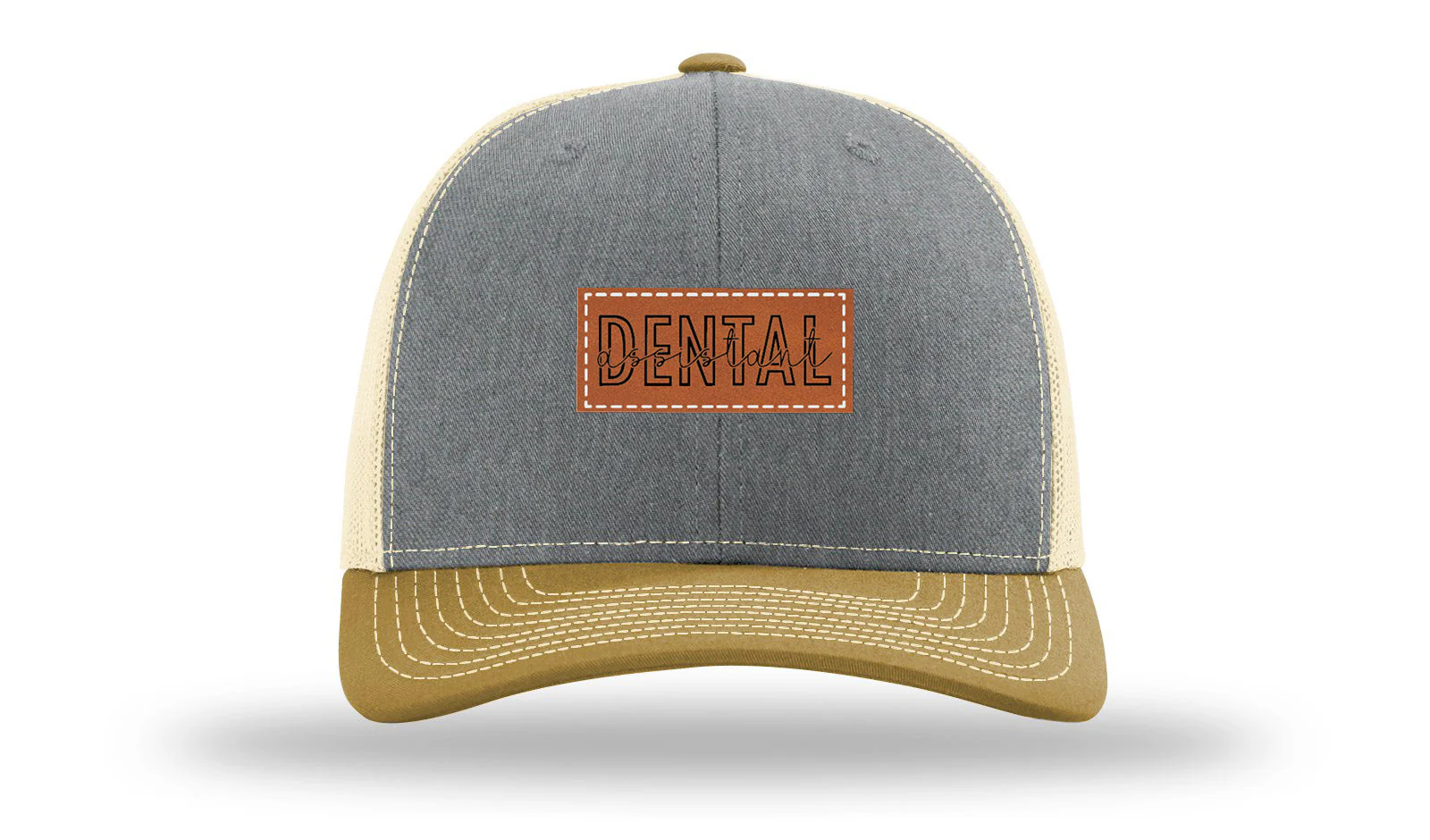 Dental Assistant Leather Patch Richardson 112 Hat - Image 37