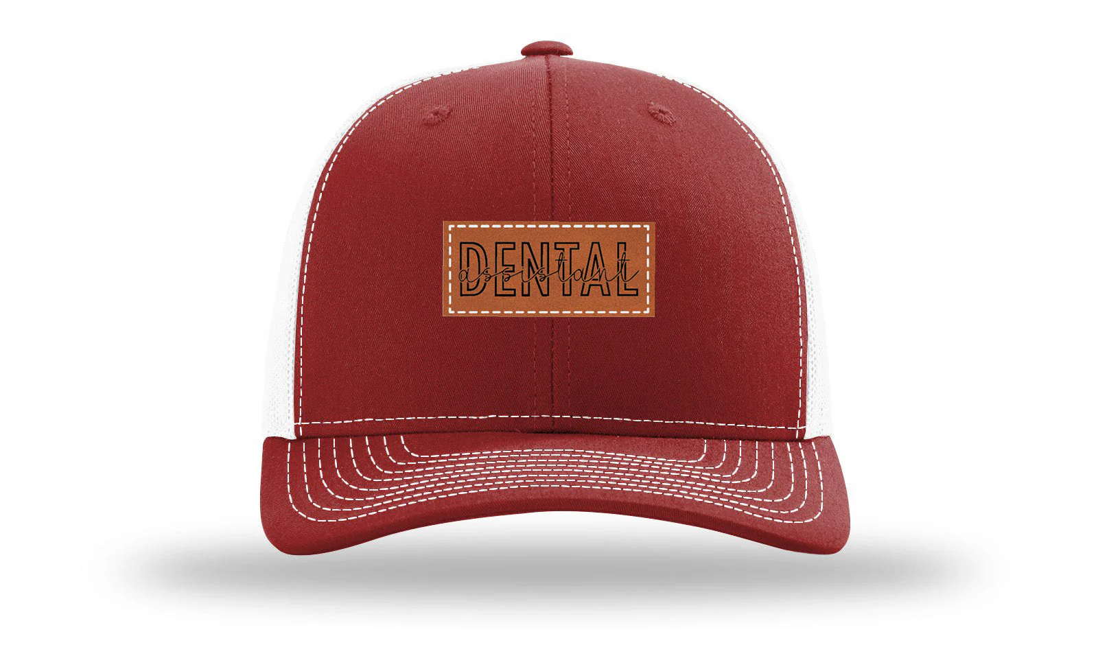 Dental Assistant Leather Patch Richardson 112 Hat - Image 9