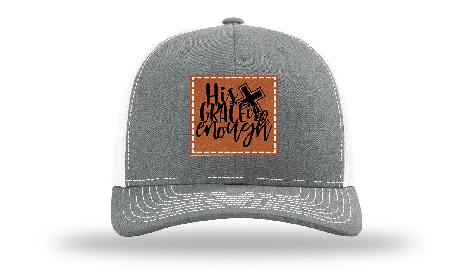 His Grace Is Enough Leather Patch Richardson 112 Hat - Image 21