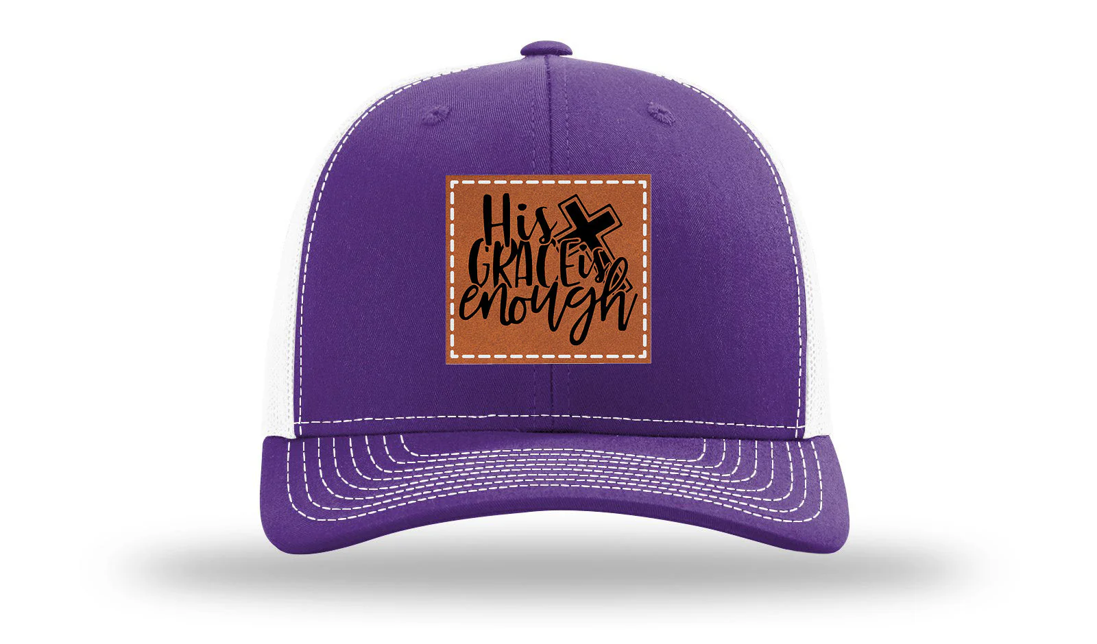 His Grace Is Enough Leather Patch Richardson 112 Hat - Image 30