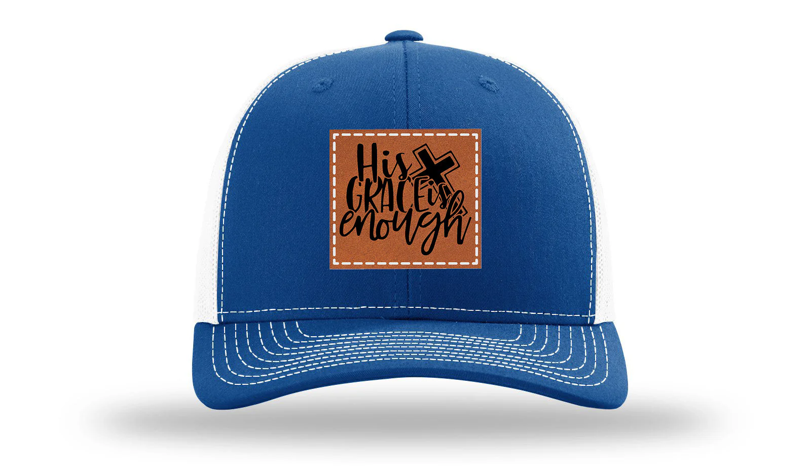 His Grace Is Enough Leather Patch Richardson 112 Hat - Image 32