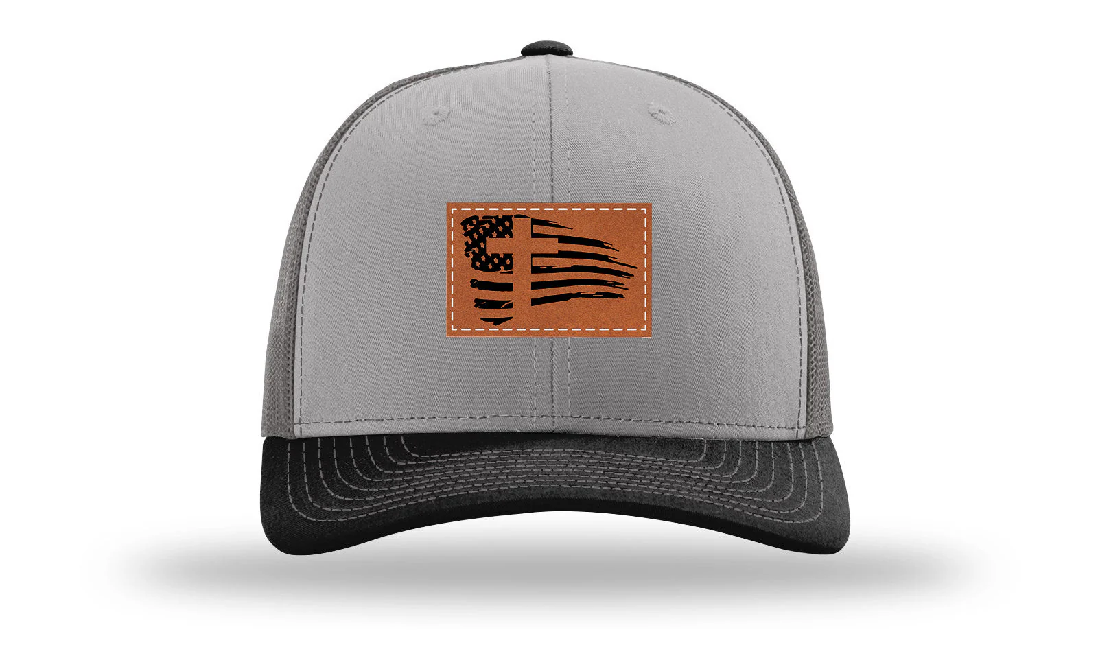 Cross Flag 2 Leather Patch Richardson 112 Hat - Image 35